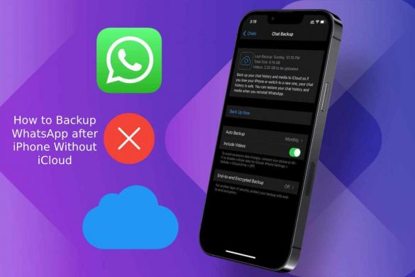 How to Backup WhatsApp after iPhone Without iCloud