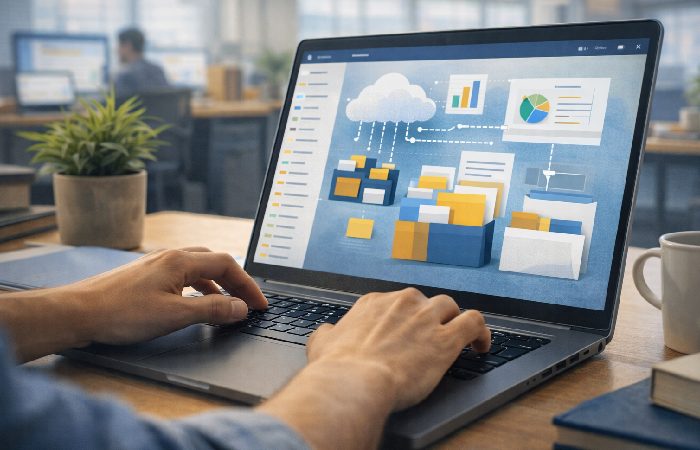 digital information organized inside a knowledge management system